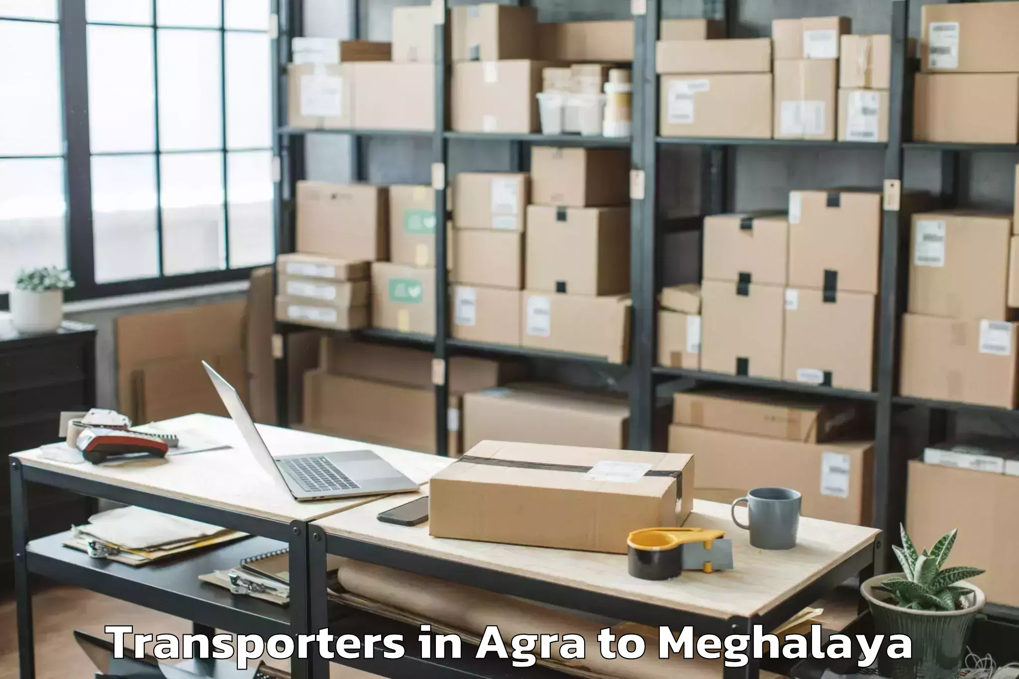 Top Agra to Icfai University Meghalaya Tur Transporters Available